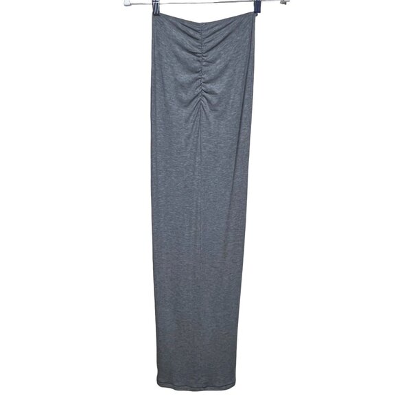 SKIMS‎ Soft Lounge Ruched Long Skirt Heather Gray XXS - Picture 3 of 11